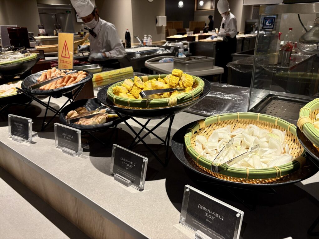 斉木別館の夕食バイキング